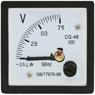 Вольтметр 75В (48х48)