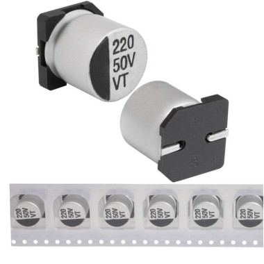 220 uF 50 V 105C 10*10.5 VT