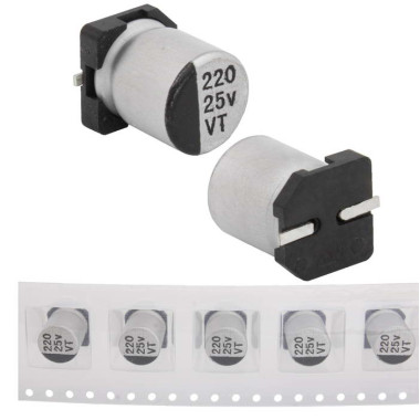 220 uF 25 V 105C 8*10.5 VT