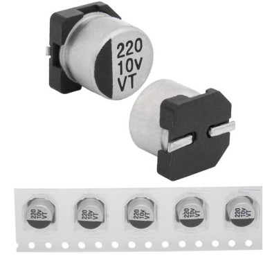 220 uF 10 V 105C 6.3*5.4 VT