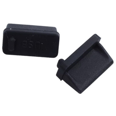 Rubber plug USB A 02 black