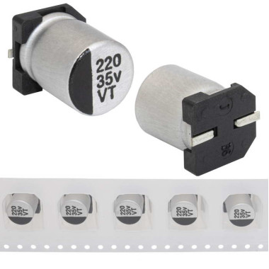 220 uF 35 V 105C 8*10.5 VT