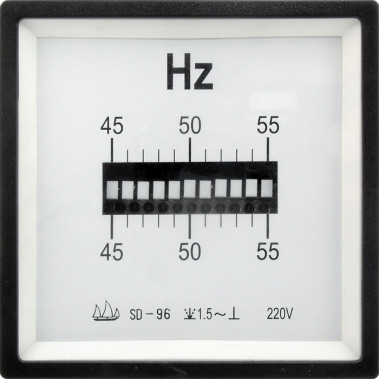 ЧМ 45-55Гц 220В reed (96х96)