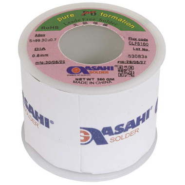 Sn99.3/CU0.7 d0.6mm 250g ASAHI