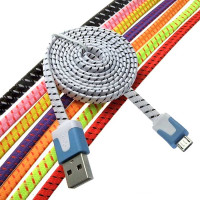 USB to Micro USB flat braid 1m