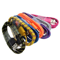 USB to MicroUSB round braid 1m