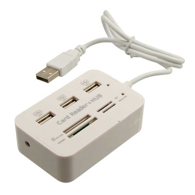 3-PORT USB2.0 HUB + CardReader