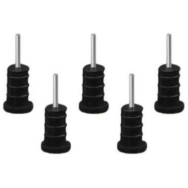 Rubber plug 3.5mm Jack 02 black