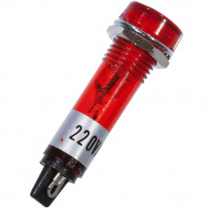 Лампочка неоновая в корпусе N-805-R 220V