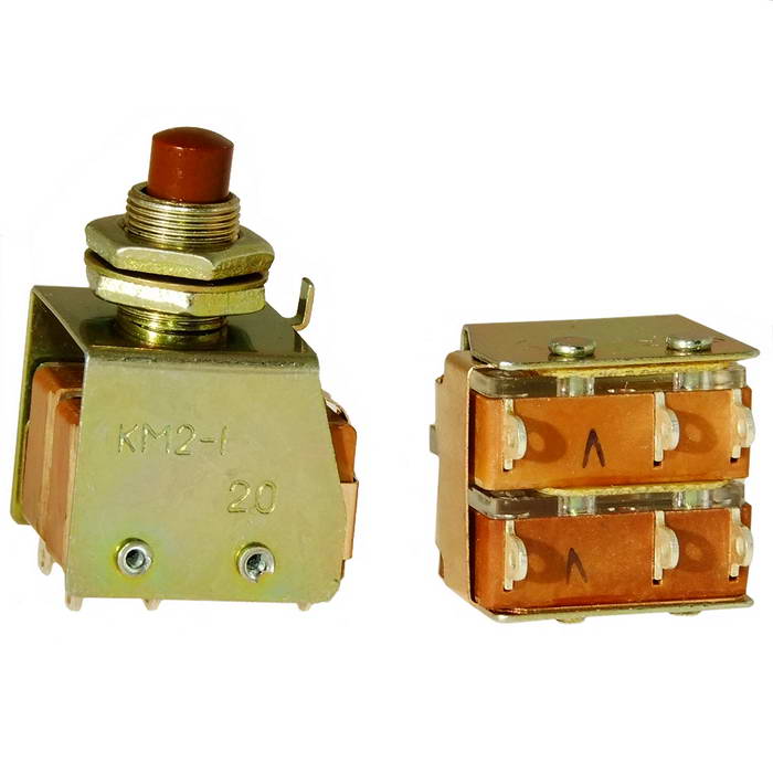Кнопочный переключатель КМ2-1 купить с быстрой доставкой и отправкой по ...