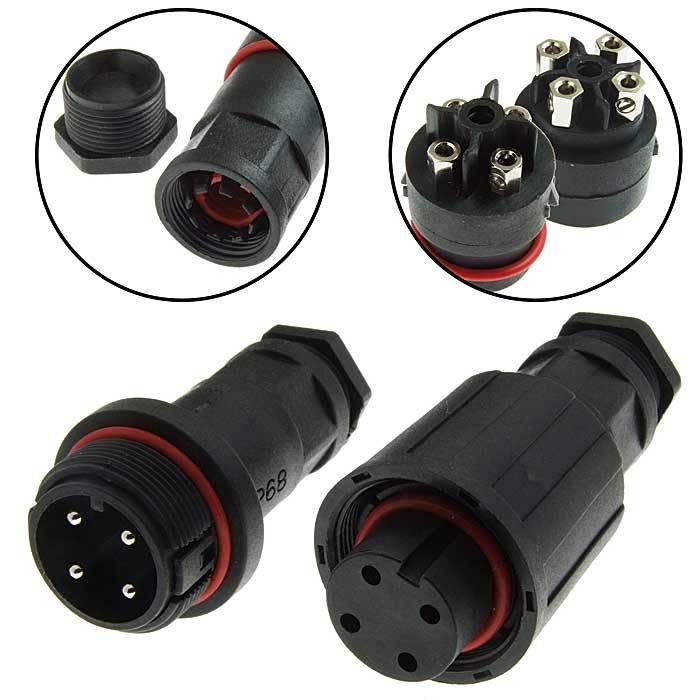 Герметичный разъем SZC-9000 4pin (IP68) купить с быстрой доставкой и ...